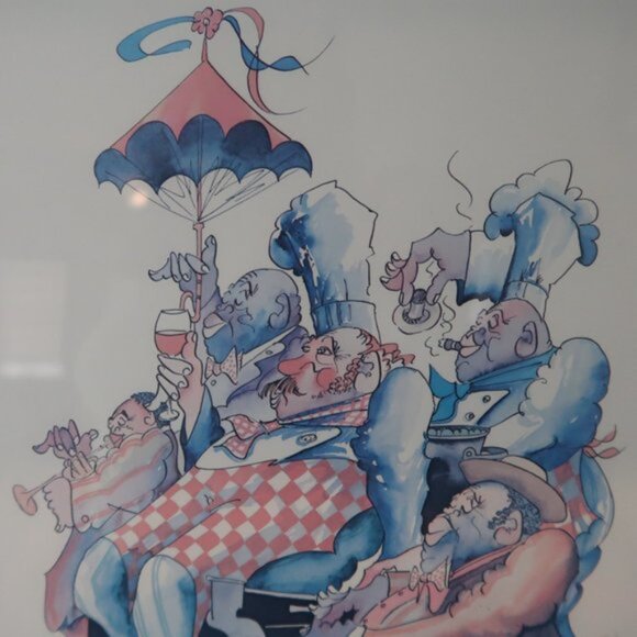 Leo Meiersdorff New Orleans Chefs Art Print French Quarter Famous Cooks Chef - Picture 4 of 7